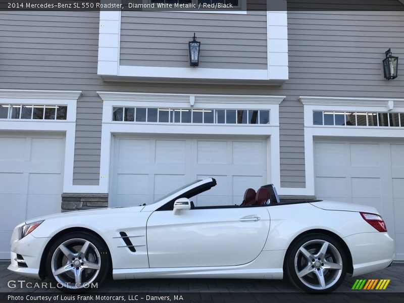 Diamond White Metallic / Red/Black 2014 Mercedes-Benz SL 550 Roadster