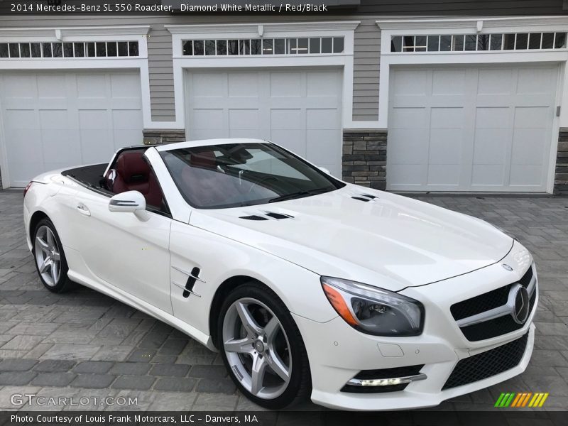 Diamond White Metallic / Red/Black 2014 Mercedes-Benz SL 550 Roadster