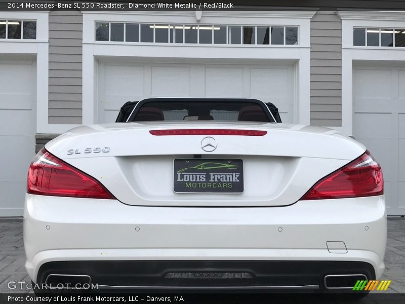 Diamond White Metallic / Red/Black 2014 Mercedes-Benz SL 550 Roadster