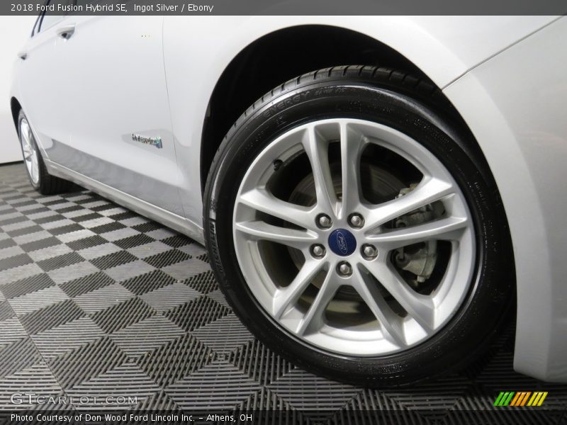 Ingot Silver / Ebony 2018 Ford Fusion Hybrid SE