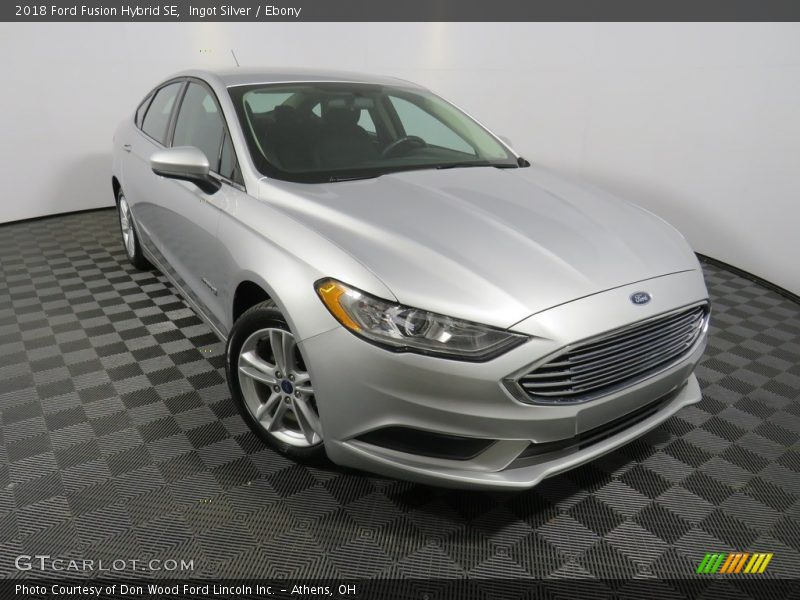 Ingot Silver / Ebony 2018 Ford Fusion Hybrid SE
