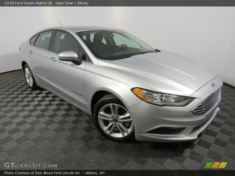 Ingot Silver / Ebony 2018 Ford Fusion Hybrid SE