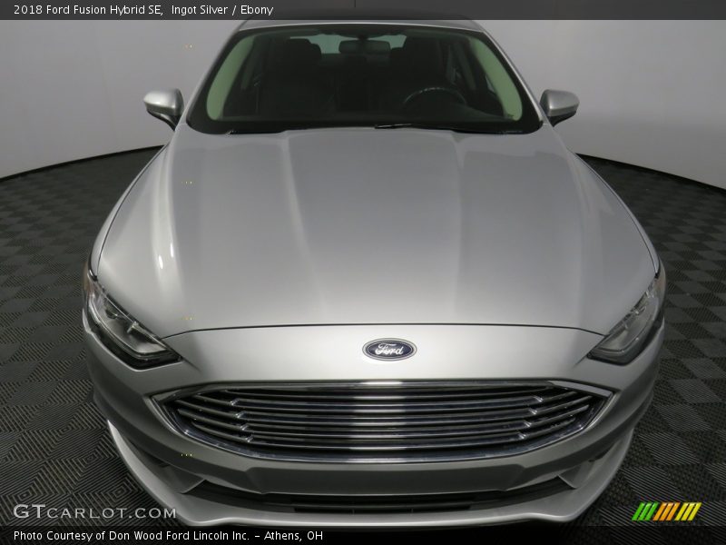 Ingot Silver / Ebony 2018 Ford Fusion Hybrid SE