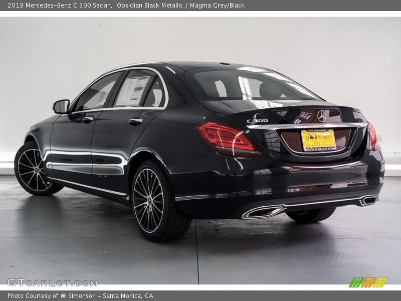 Obsidian Black Metallic / Magma Grey/Black 2019 Mercedes-Benz C 300 Sedan