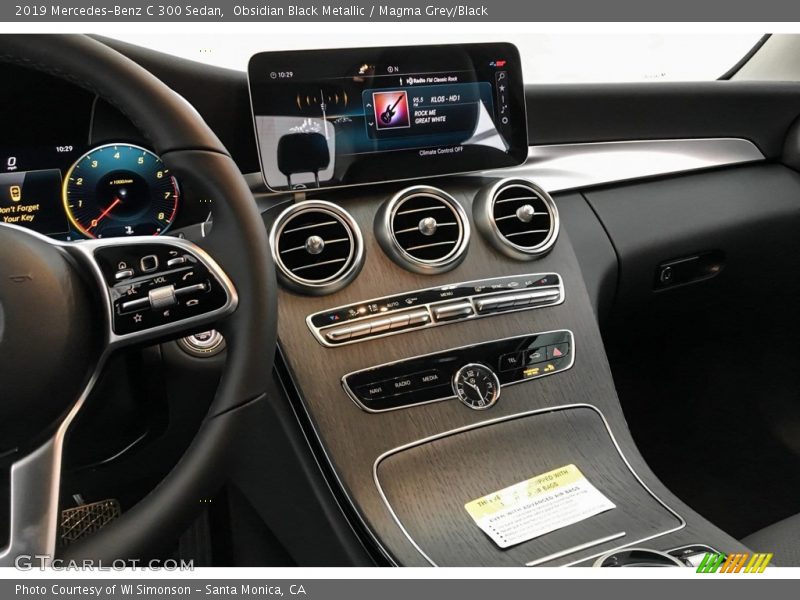 Obsidian Black Metallic / Magma Grey/Black 2019 Mercedes-Benz C 300 Sedan