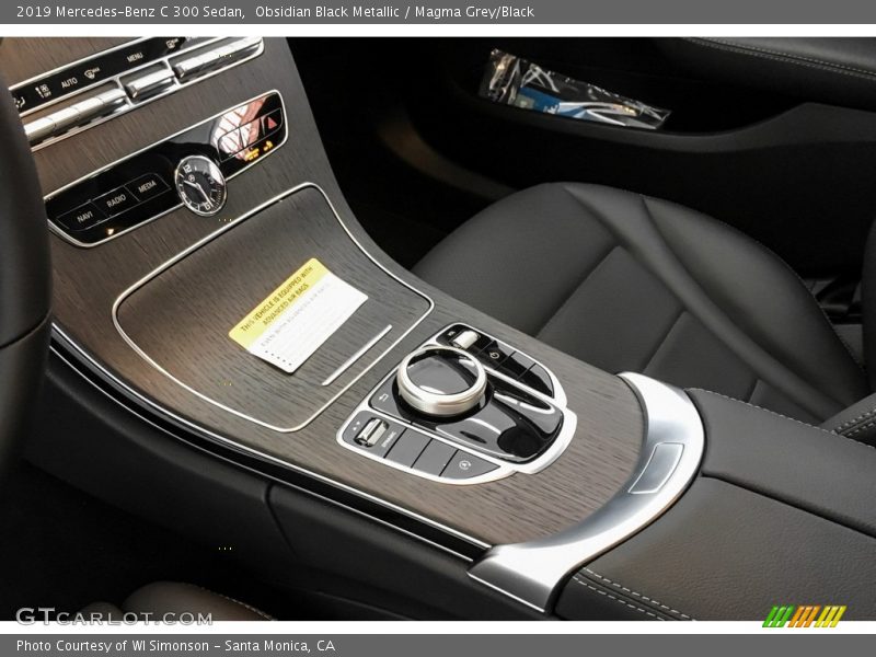 Obsidian Black Metallic / Magma Grey/Black 2019 Mercedes-Benz C 300 Sedan