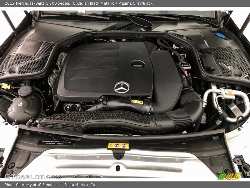 Obsidian Black Metallic / Magma Grey/Black 2019 Mercedes-Benz C 300 Sedan