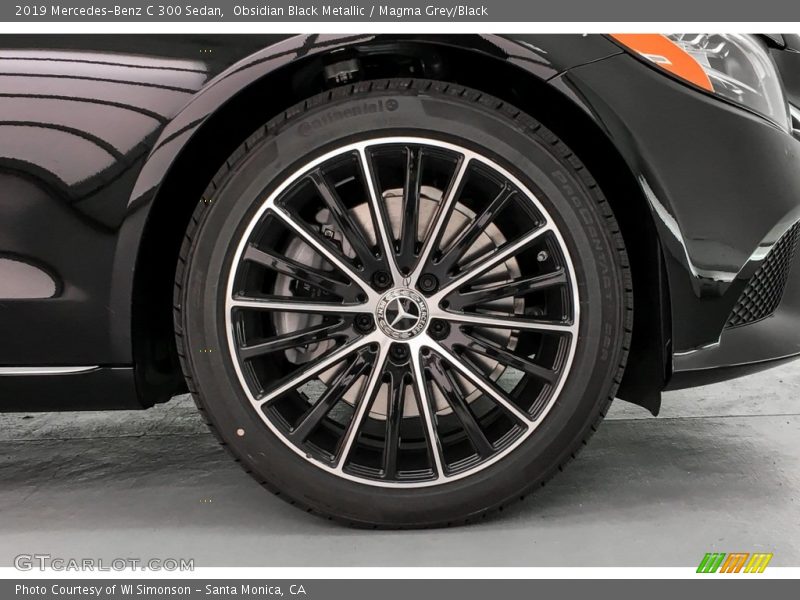 Obsidian Black Metallic / Magma Grey/Black 2019 Mercedes-Benz C 300 Sedan