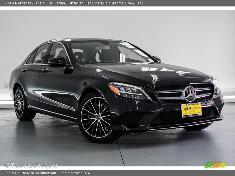 Obsidian Black Metallic / Magma Grey/Black 2019 Mercedes-Benz C 300 Sedan