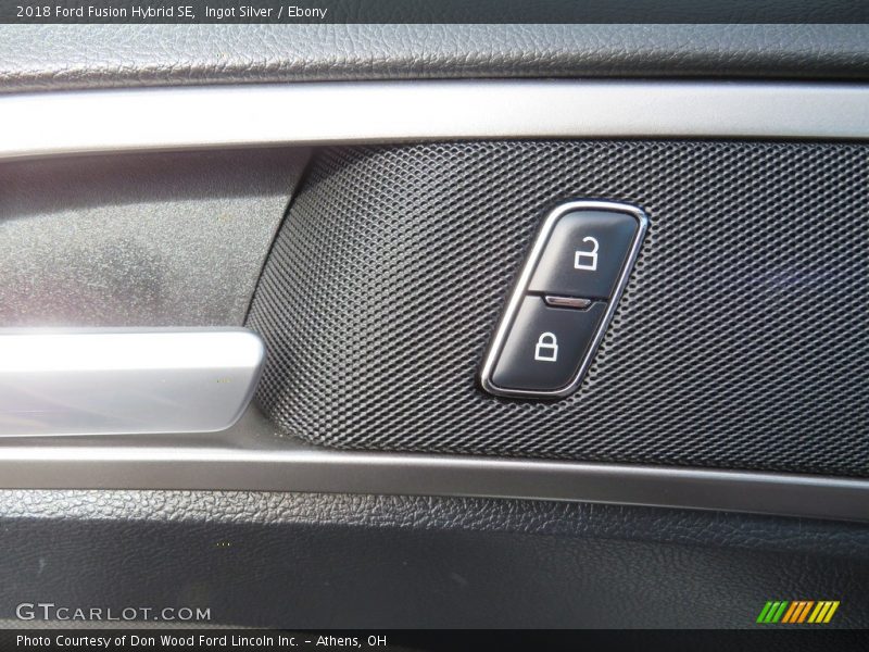 Ingot Silver / Ebony 2018 Ford Fusion Hybrid SE