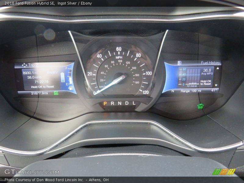 Ingot Silver / Ebony 2018 Ford Fusion Hybrid SE