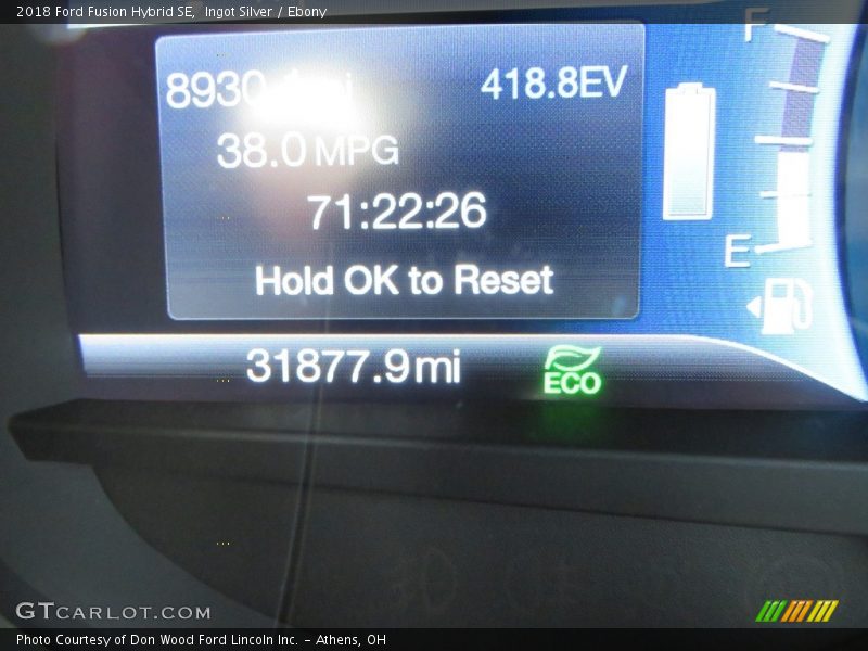 Ingot Silver / Ebony 2018 Ford Fusion Hybrid SE