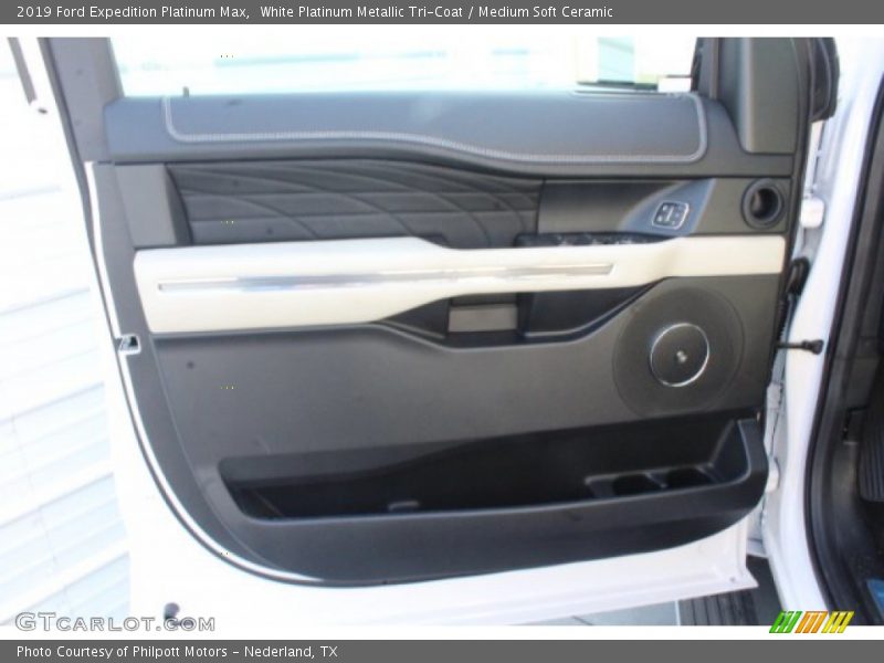 White Platinum Metallic Tri-Coat / Medium Soft Ceramic 2019 Ford Expedition Platinum Max