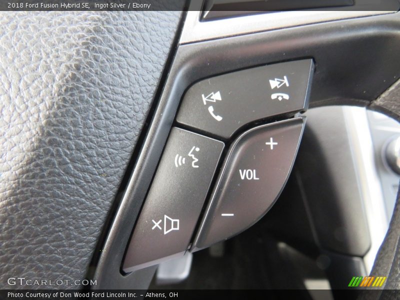 Ingot Silver / Ebony 2018 Ford Fusion Hybrid SE