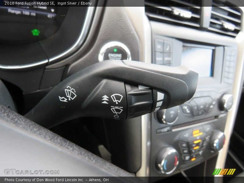 Ingot Silver / Ebony 2018 Ford Fusion Hybrid SE