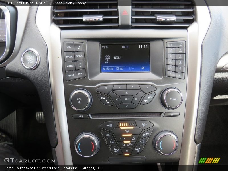 Ingot Silver / Ebony 2018 Ford Fusion Hybrid SE
