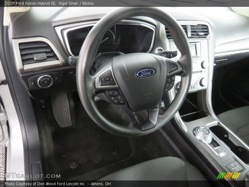 Ingot Silver / Ebony 2018 Ford Fusion Hybrid SE