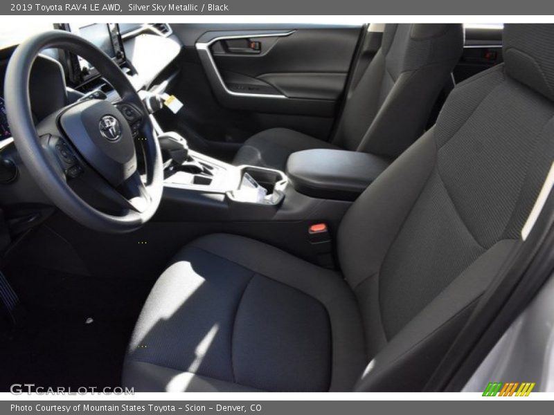 Silver Sky Metallic / Black 2019 Toyota RAV4 LE AWD