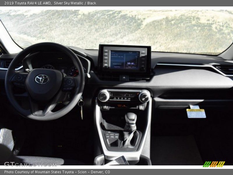 Silver Sky Metallic / Black 2019 Toyota RAV4 LE AWD
