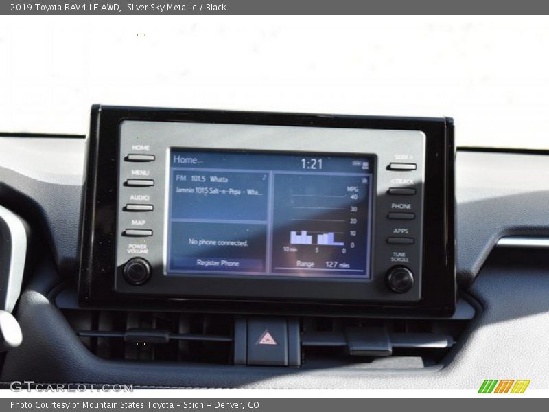 Silver Sky Metallic / Black 2019 Toyota RAV4 LE AWD