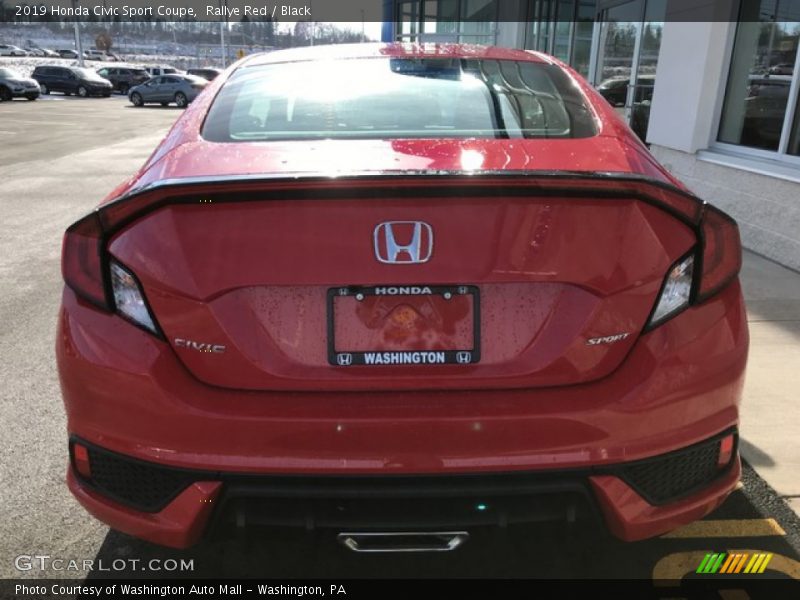 Rallye Red / Black 2019 Honda Civic Sport Coupe