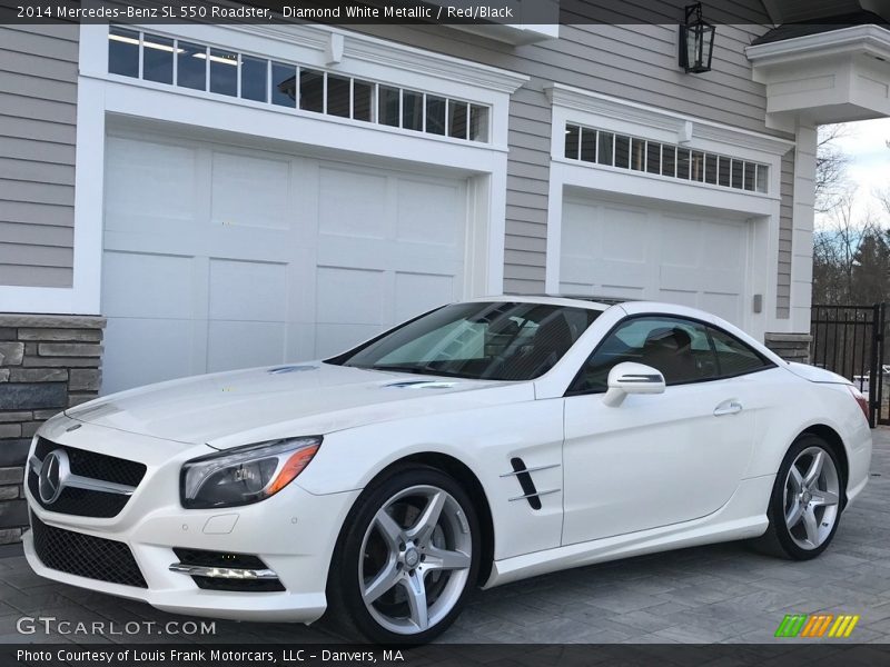 Diamond White Metallic / Red/Black 2014 Mercedes-Benz SL 550 Roadster