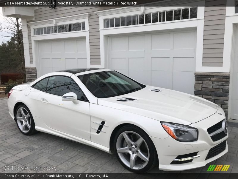 Diamond White Metallic / Red/Black 2014 Mercedes-Benz SL 550 Roadster