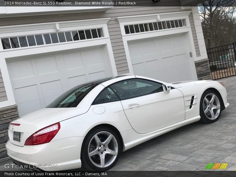 Diamond White Metallic / Red/Black 2014 Mercedes-Benz SL 550 Roadster