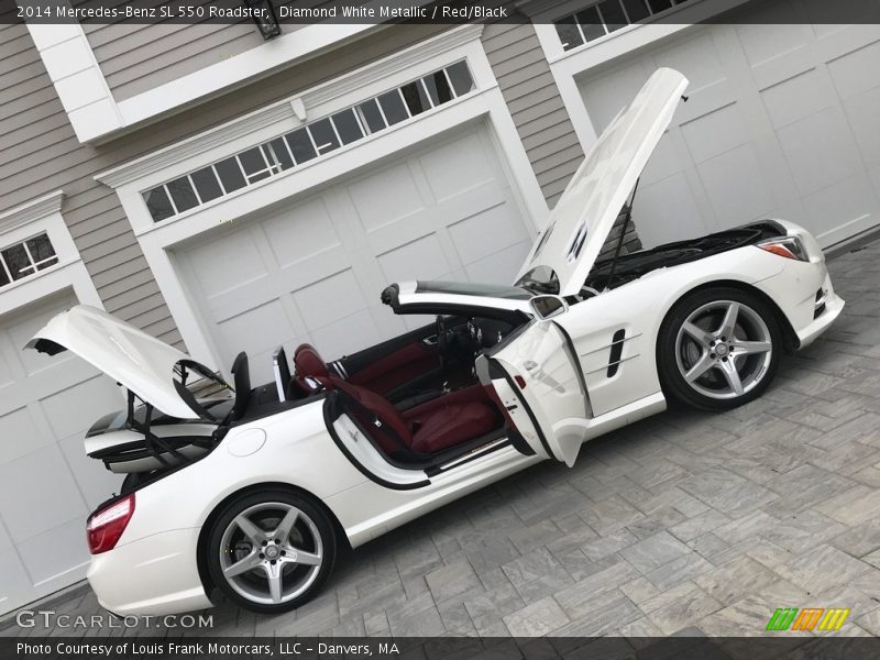 Diamond White Metallic / Red/Black 2014 Mercedes-Benz SL 550 Roadster