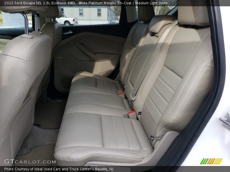 White Platinum Metallic Tri-Coat / Medium Light Stone 2013 Ford Escape SEL 1.6L EcoBoost 4WD