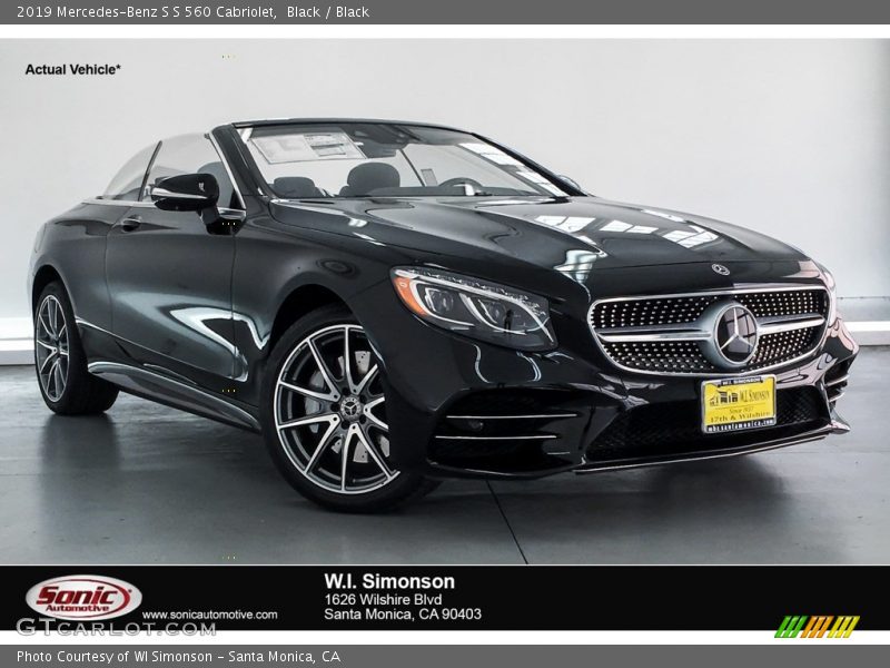 Black / Black 2019 Mercedes-Benz S S 560 Cabriolet