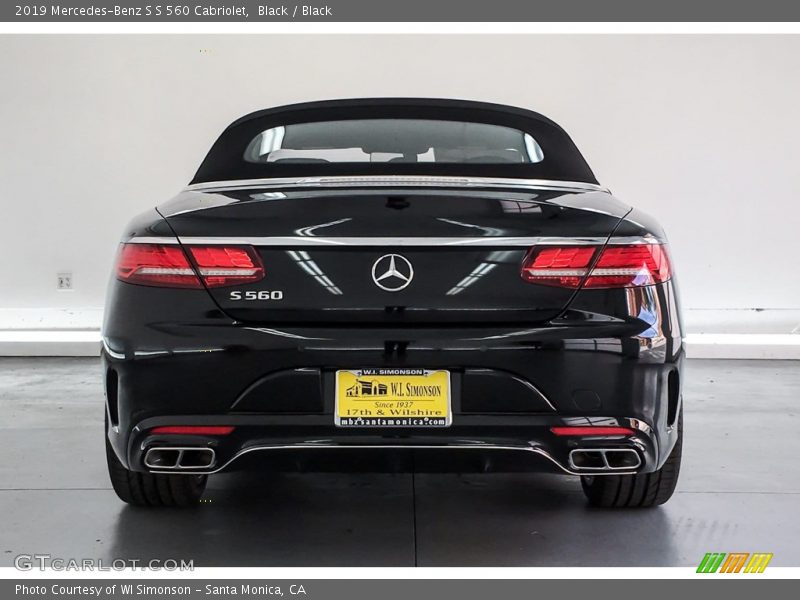 Black / Black 2019 Mercedes-Benz S S 560 Cabriolet