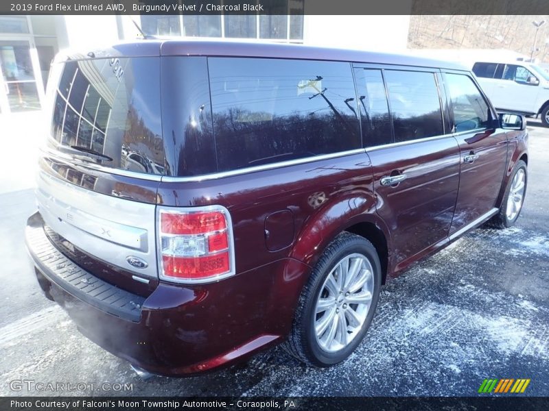 Burgundy Velvet / Charcoal Black 2019 Ford Flex Limited AWD