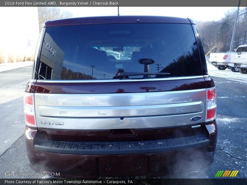 Burgundy Velvet / Charcoal Black 2019 Ford Flex Limited AWD