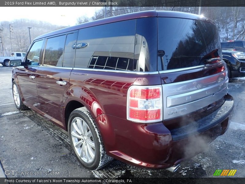 Burgundy Velvet / Charcoal Black 2019 Ford Flex Limited AWD