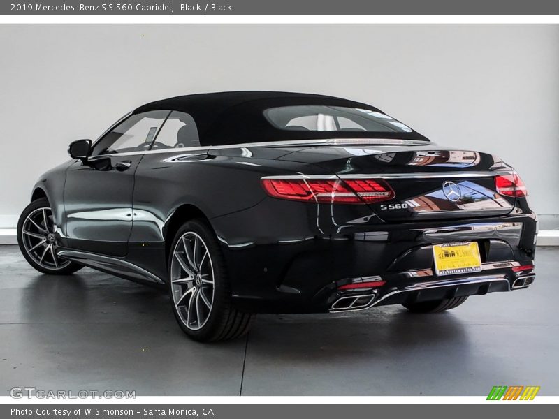 Black / Black 2019 Mercedes-Benz S S 560 Cabriolet