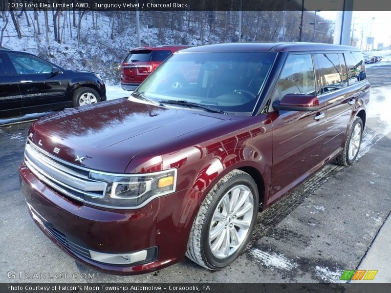 Burgundy Velvet / Charcoal Black 2019 Ford Flex Limited AWD