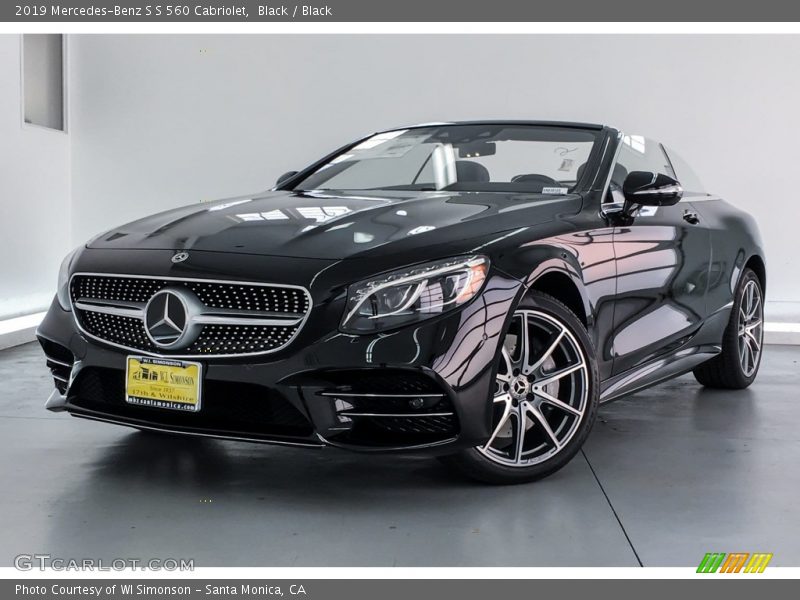 Black / Black 2019 Mercedes-Benz S S 560 Cabriolet