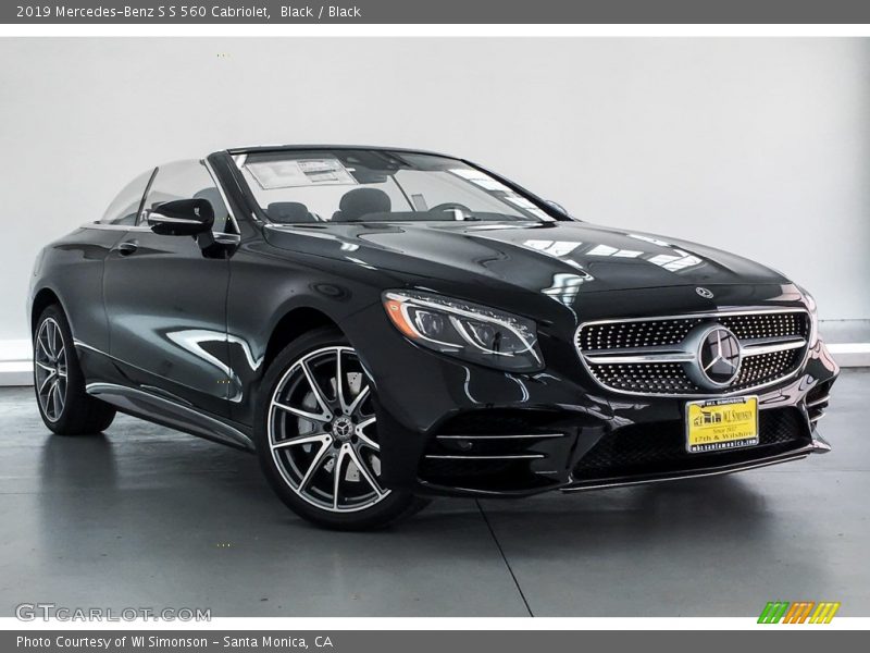 Black / Black 2019 Mercedes-Benz S S 560 Cabriolet