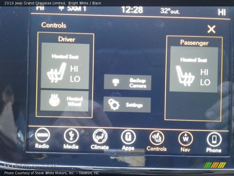 Bright White / Black 2019 Jeep Grand Cherokee Limited