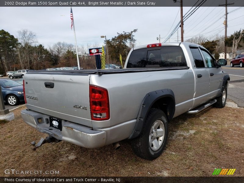 Bright Silver Metallic / Dark Slate Gray 2002 Dodge Ram 1500 Sport Quad Cab 4x4