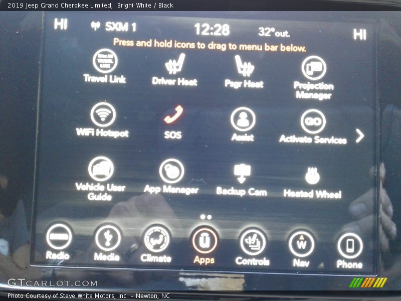 Bright White / Black 2019 Jeep Grand Cherokee Limited
