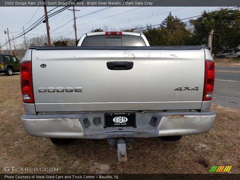 Bright Silver Metallic / Dark Slate Gray 2002 Dodge Ram 1500 Sport Quad Cab 4x4