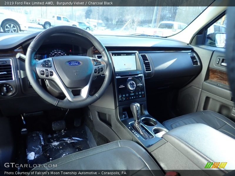 Burgundy Velvet / Charcoal Black 2019 Ford Flex Limited AWD
