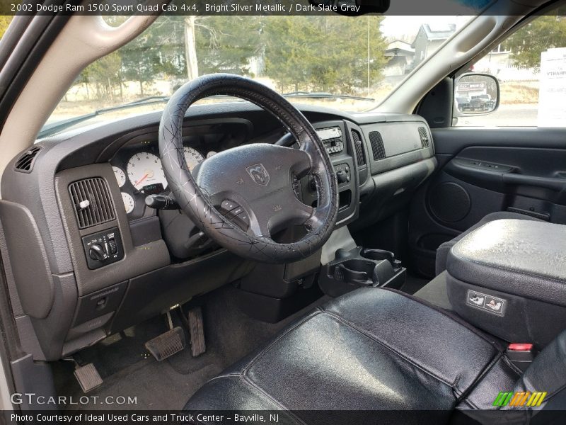 Bright Silver Metallic / Dark Slate Gray 2002 Dodge Ram 1500 Sport Quad Cab 4x4