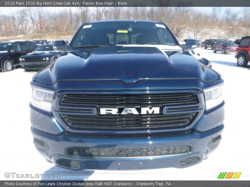 Patriot Blue Pearl / Black 2019 Ram 1500 Big Horn Crew Cab 4x4