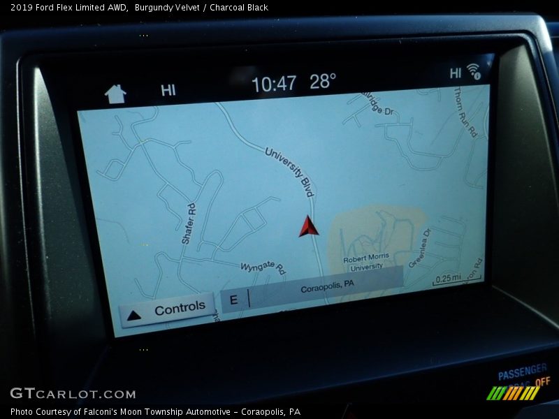 Burgundy Velvet / Charcoal Black 2019 Ford Flex Limited AWD
