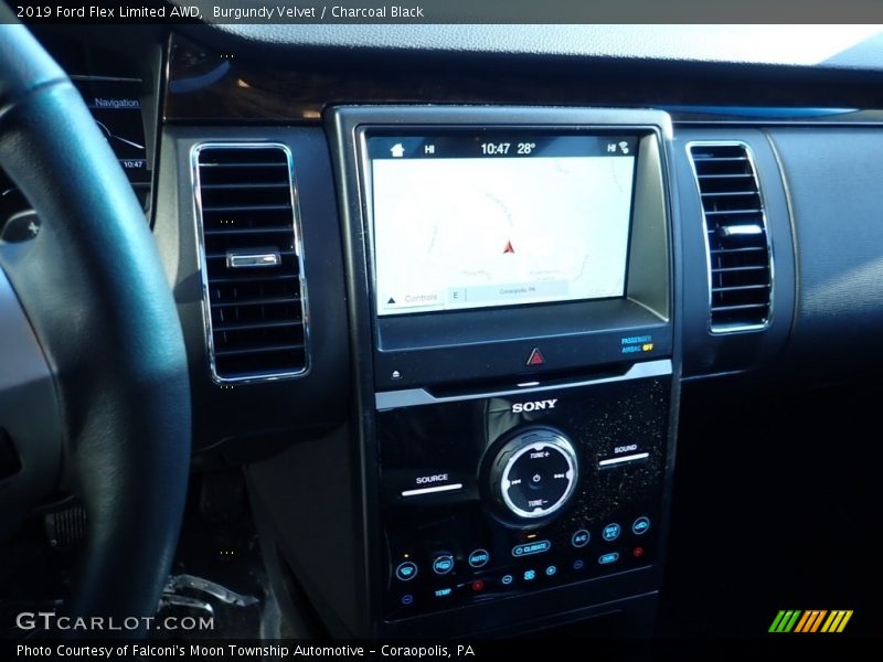 Burgundy Velvet / Charcoal Black 2019 Ford Flex Limited AWD