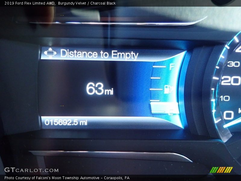 Burgundy Velvet / Charcoal Black 2019 Ford Flex Limited AWD