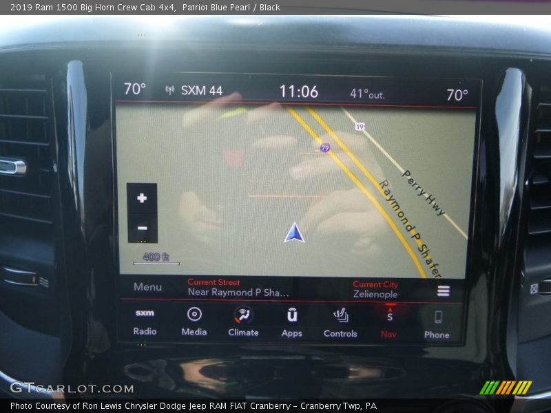 Patriot Blue Pearl / Black 2019 Ram 1500 Big Horn Crew Cab 4x4